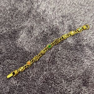 Chic Gold and Green Women's Bracelet